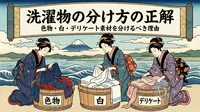 洗濯物の分け方の正解：色物・白・デリケート素材を分けるべき理由
