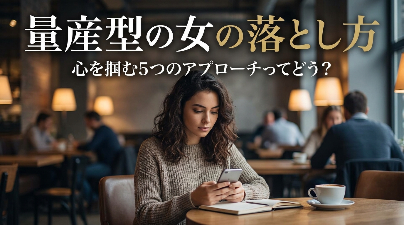 量産型の女の落とし方｜心を掴む5つのアプローチってどう？