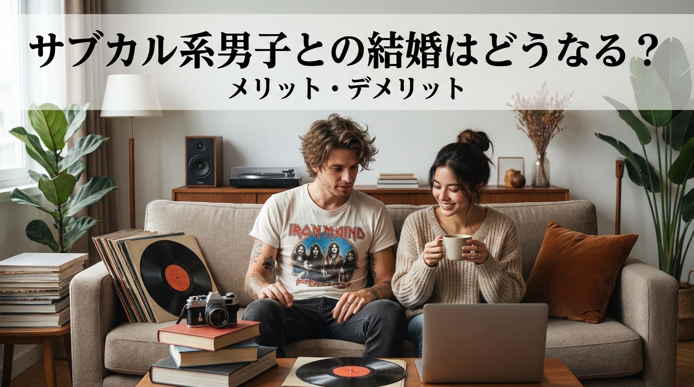 サブカル系男子との結婚はどうなる？メリット・デメリット