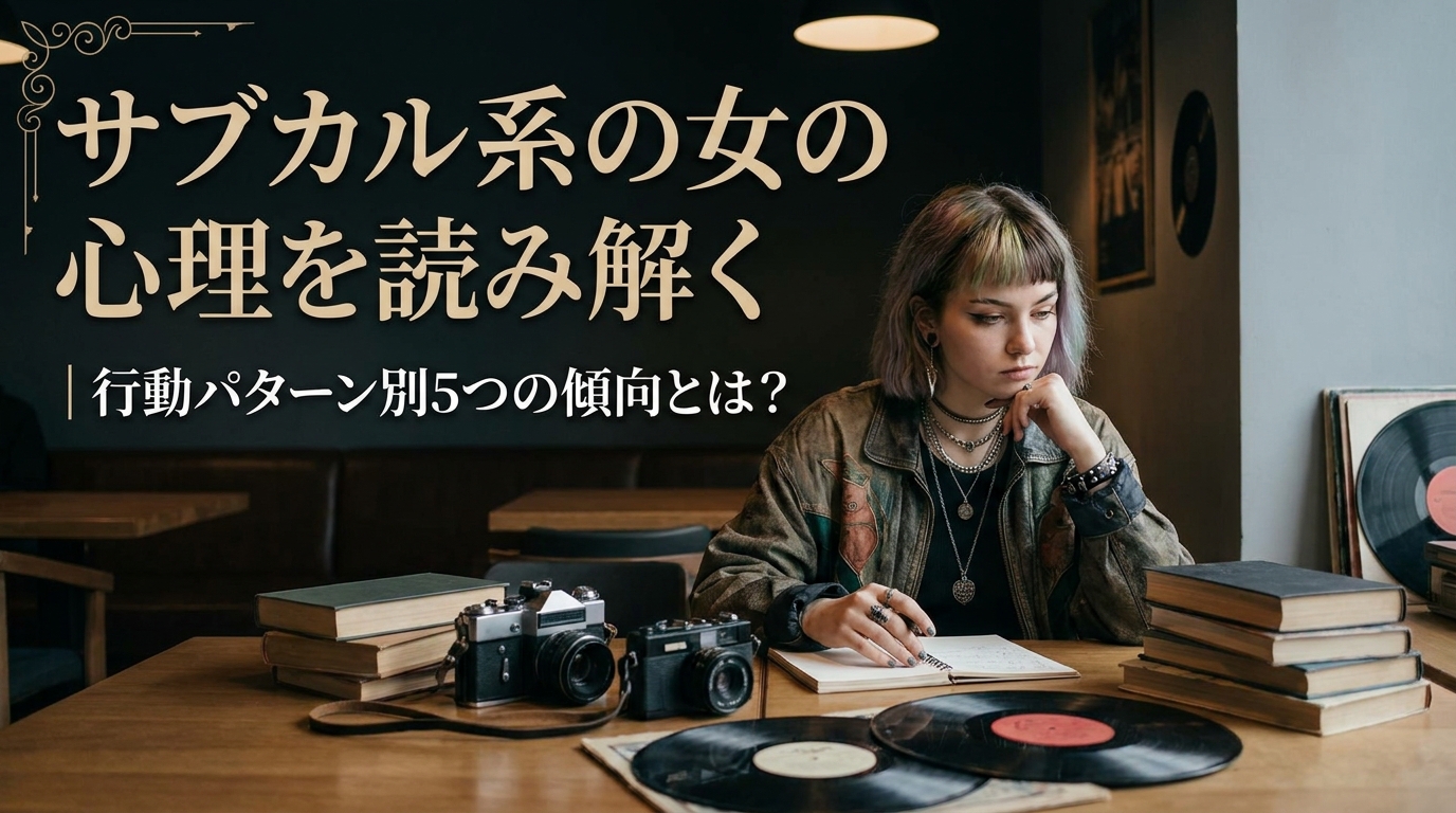サブカル系の女の心理を読み解く｜行動パターン別5つの傾向とは？
