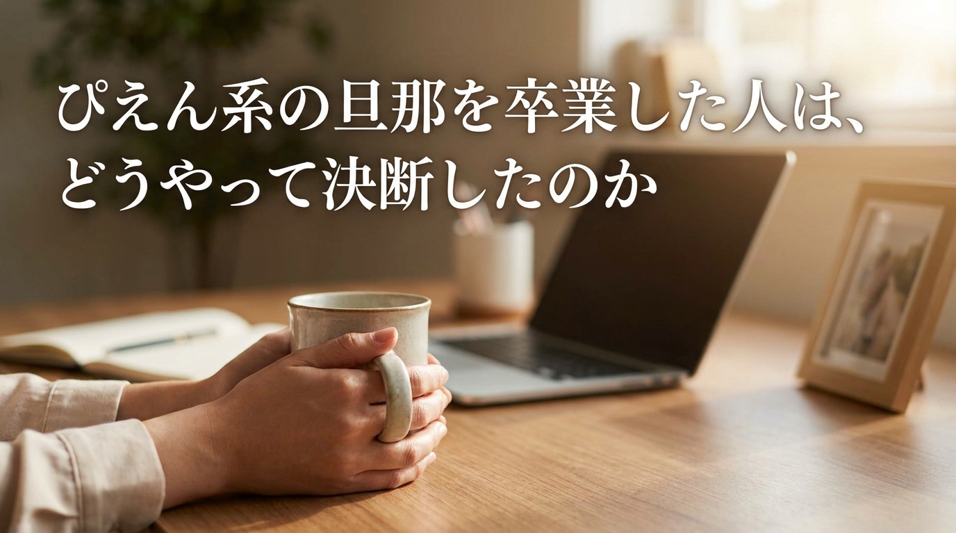 ぴえん系の旦那を卒業した人は、どうやって決断したのか