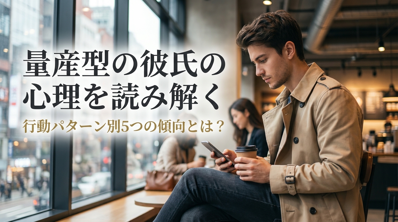 量産型の彼氏の心理を読み解く｜行動パターン別5つの傾向とは？
