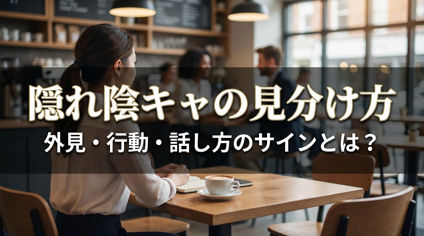 隠れ陰キャの見分け方|外見・行動・話し方のサインとは?