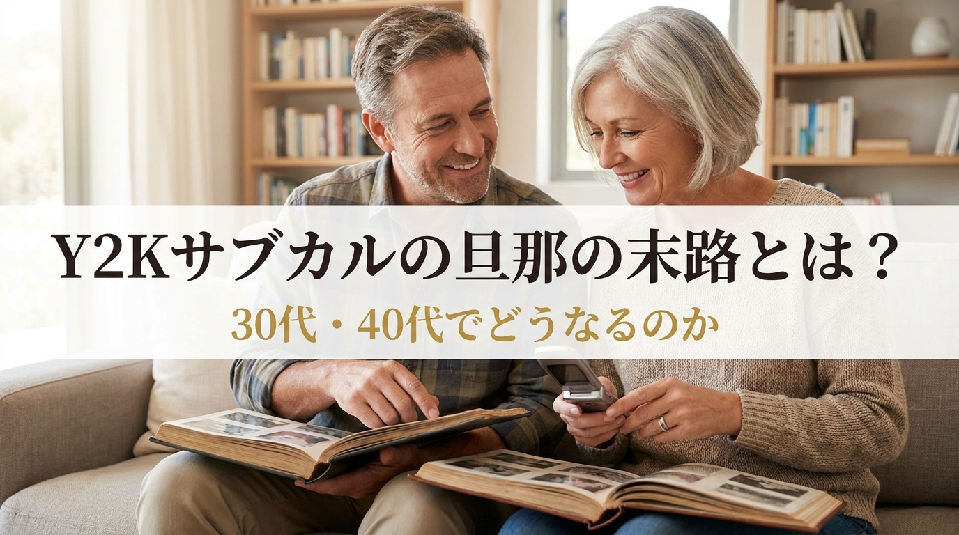 Y2Kサブカルの旦那の末路とは?30代・40代でどうなるのか