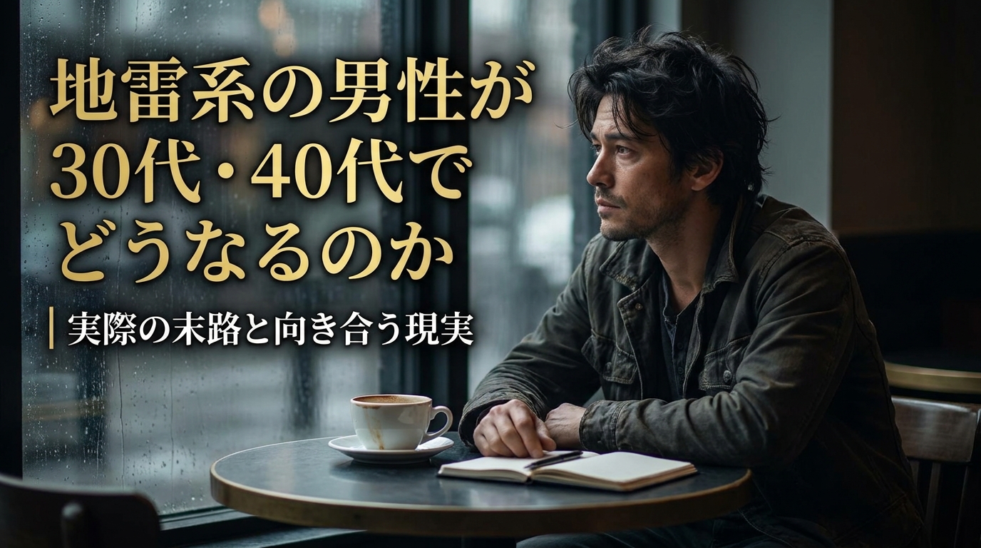 地雷系の男性が30代・40代でどうなるのか｜実際の末路と向き合う現実