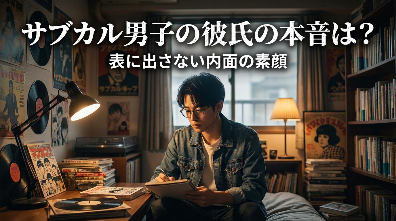サブカル男子の彼氏の本音は?表に出さない内面の素顔