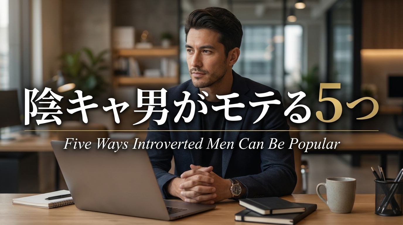 陰キャ男がモテる5つの理由｜女性が惹かれるギャップの正体