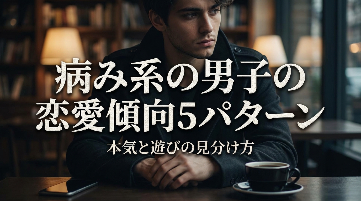 病み系の男子の恋愛傾向5パターン｜本気と遊びの見分け方