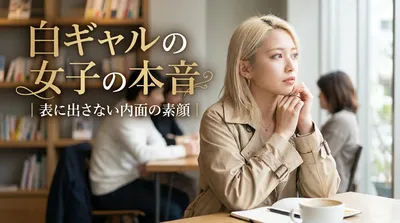 白ギャルの女子の本音｜表に出さない内面の素顔とは