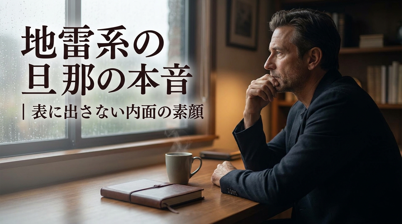 地雷系の旦那の本音｜表に出さない内面の素顔とは