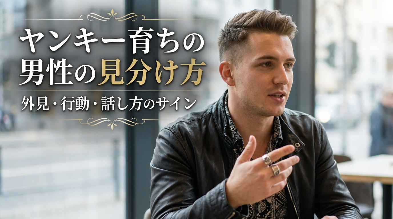 ヤンキー育ちの男性の見分け方｜外見・行動・話し方のサイン